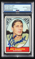 Joe Namath Signed 1991 Upper Deck Heroes Football #18 #487/2500 (PSA | Autograph Grade 10) at PristineAuction.com