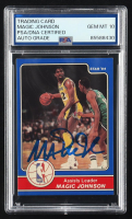 Magic Johnson Signed 1984 Star Magic Johnson #17 / 1984 Assists Leader (PSA | Autograph Grade 10) at PristineAuction.com
