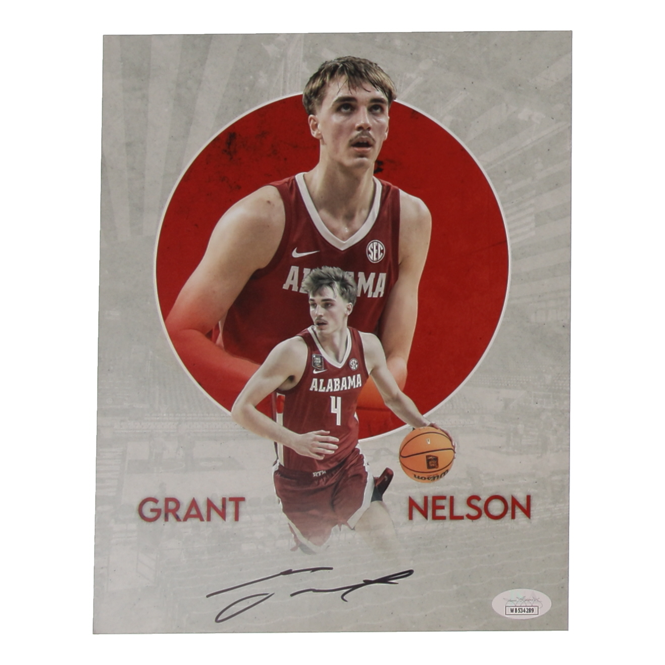 Grant Nelson Signed Alabama Crimson Tide 8x10 Photo (JSA) at PristineAuction.com Grant Nelson Signed Alabama Crimson Tide 8x10 Photo (JSA) at PristineAuction.com