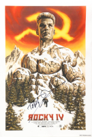 Dolph Lundgren Signed "Rocky IV" 12x18 Canvas Poster (JSA) at PristineAuction.com