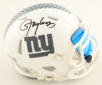 Lawrence Taylor Signed Giants Salute to Service Alternate Speed Mini Helmet with Visor (Beckett) at PristineAuction.com