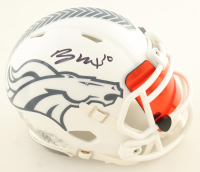 Bo Nix Signed Broncos Salute to Service Alternate Speed Mini Helmet with Visor (Beckett) at PristineAuction.com