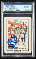 Magic Johnson Signed 1992 Skybox Barcelona #NNO Team USA (PSA | Auto 10) at PristineAuction.com