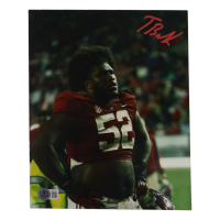 Tyler Booker Signed Alabama Crimson Tide 8x10 Photo (Beckett) at PristineAuction.com