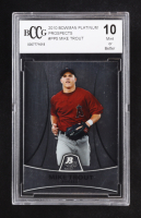 Mike Trout 2010 Bowman Platinum Prospects #PP5 RC (BCCG 10) at PristineAuction.com