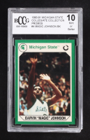Magic Johnson 1990-91 Michigan State Collegiate Collection Promos #4 RC (BCCG 10) at PristineAuction.com