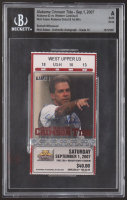 Nick Saban Signed 2007 Alabama Crimson Tide vs. Western Carolina Catamounts Game Ticket (BGS) at PristineAuction.com