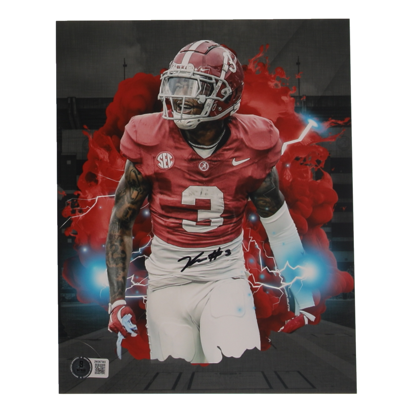 Keon Sabb Signed Alabama Crimson Tide 8x10 Photo (Beckett) at PristineAuction.com Keon Sabb Signed Alabama Crimson Tide 8x10 Photo (Beckett) at PristineAuction.com