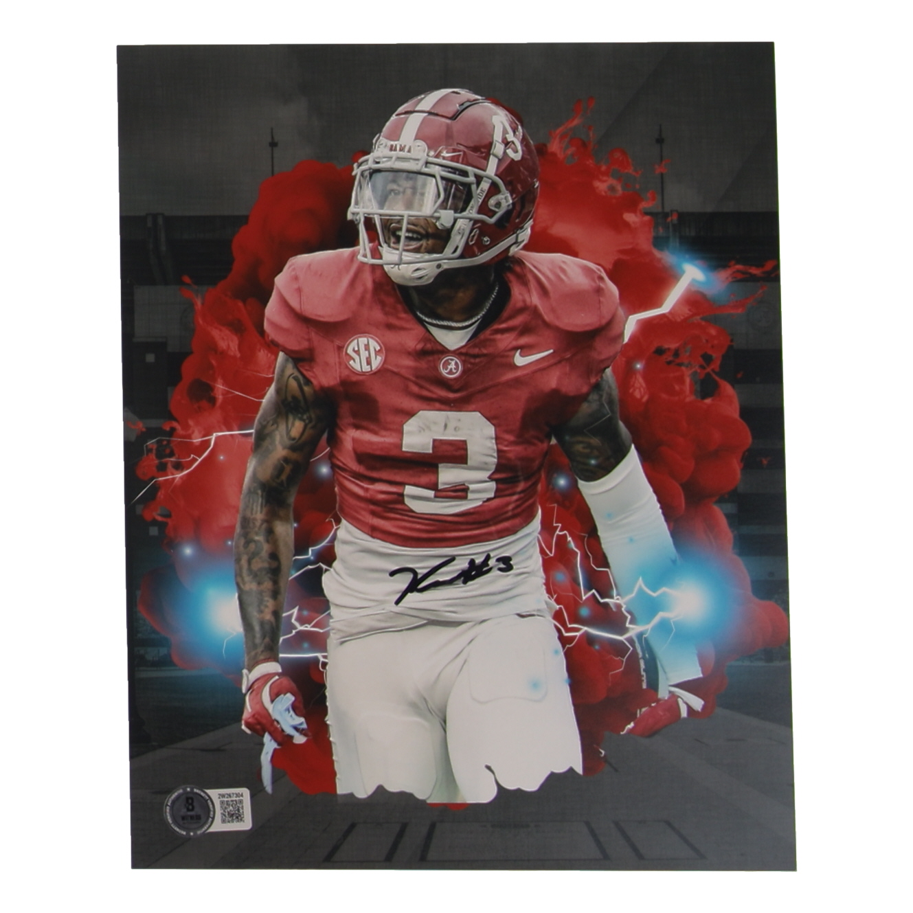 Keon Sabb Signed Alabama Crimson Tide 8x10 Photo (Beckett) at PristineAuction.com Keon Sabb Signed Alabama Crimson Tide 8x10 Photo (Beckett) at PristineAuction.com