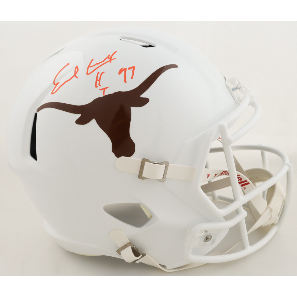 Earl Campbell Signed Texas Longhorns Full-Size Speed Helmet Inscribed 'HT 77" (JSA) at PristineAuction.com