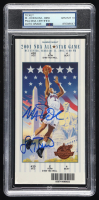 Magic Johnson & Larry Bird Signed 2001 NBA All-Star Game Ticket (PSA 10) at PristineAuction.com
