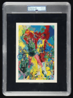 Magic Johnson & Larry Bird Signed 1988 LeRoy Neiman Art Print (PSA | Autograph Grade 10) at PristineAuction.com