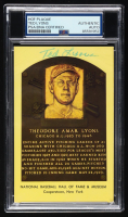 Ted Lyons Signed Hall Of Fame Plaque Postcard (PSA) at PristineAuction.com