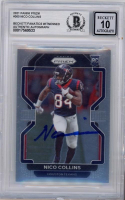 Nico Collins Signed 2021 Panini Prizm #360 RC (BGS | Auto 10) at PristineAuction.com