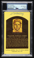 William "Bill" Terry Signed Baseball Hall of Fame Plaque Postcard (PSA) at PristineAuction.com