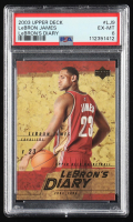 LeBron James 2003 Upper Deck LeBron's Diary #LJ9 RC (PSA 6) at PristineAuction.com
