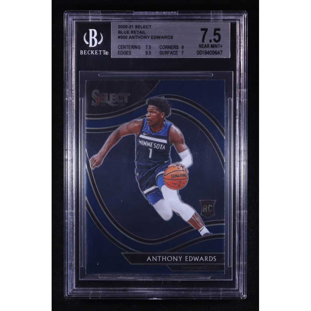 Anthony Edwards 2020 Panini Select Blue Retail #300 RC (BGS 7.5) at PristineAuction.com