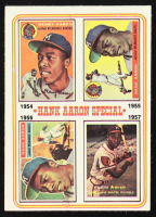 Hank Aaron Special 1974 Topps #4 54-57 / Special 54-57 Records On Back at PristineAuction.com