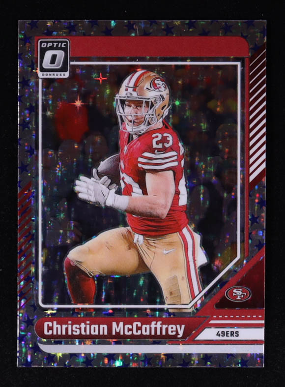 Christian McCaffrey 2024 Donruss Optic Stars #171 at PristineAuction.com Christian McCaffrey 2024 Donruss Optic Stars #171 at PristineAuction.com