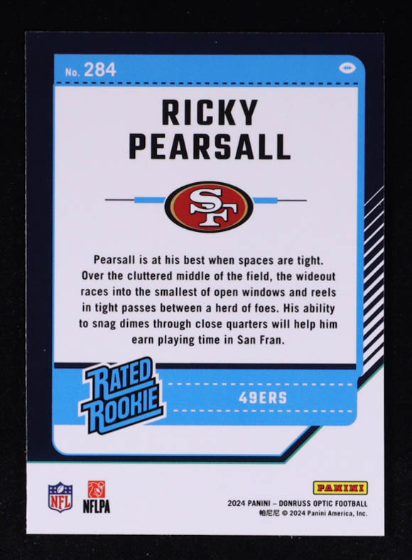 Ricky Pearsall 2024 Donruss Optic #284 RR RC at PristineAuction.com Ricky Pearsall 2024 Donruss Optic #284 RR RC at PristineAuction.com