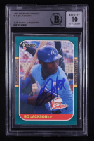Bo Jackson Signed 1987 Donruss Rookies #14 RC (BGS | Auto 10) at PristineAuction.com