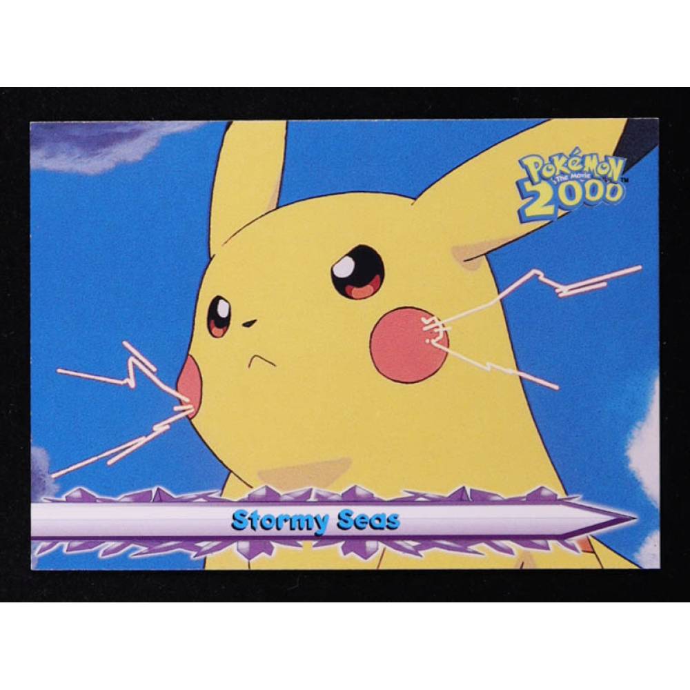 Pikachu 2000 Pokemon Topps Stormy Seas #19 at PristineAuction.com