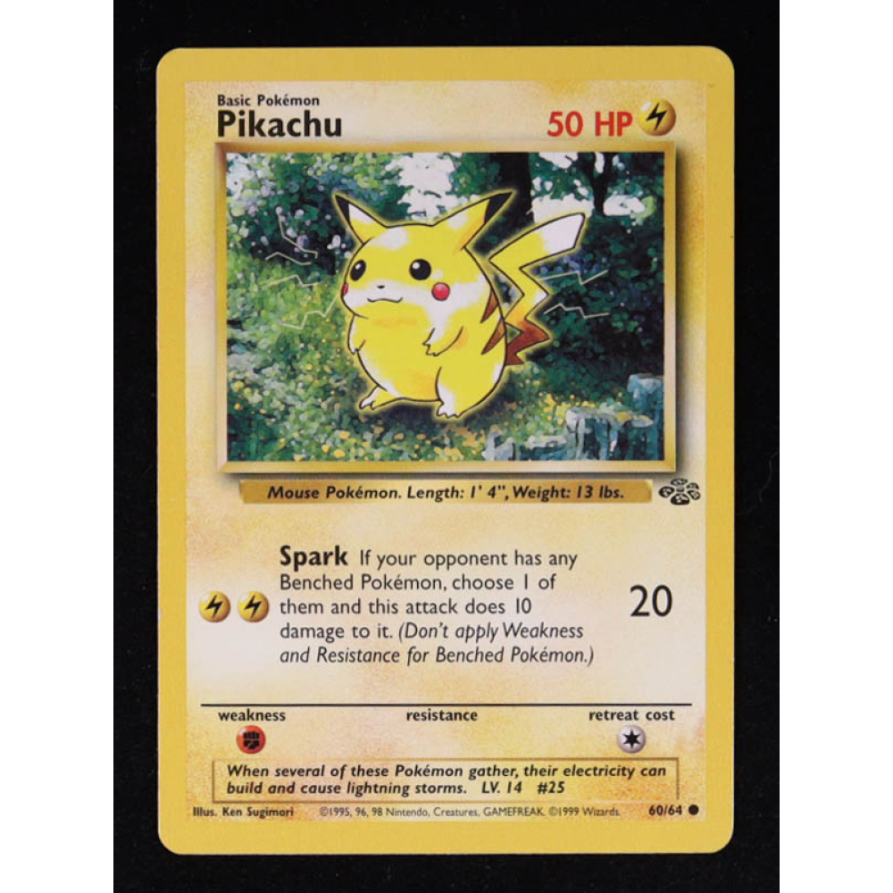 Pikachu Pokemon 1999 Jungle #60 at PristineAuction.com