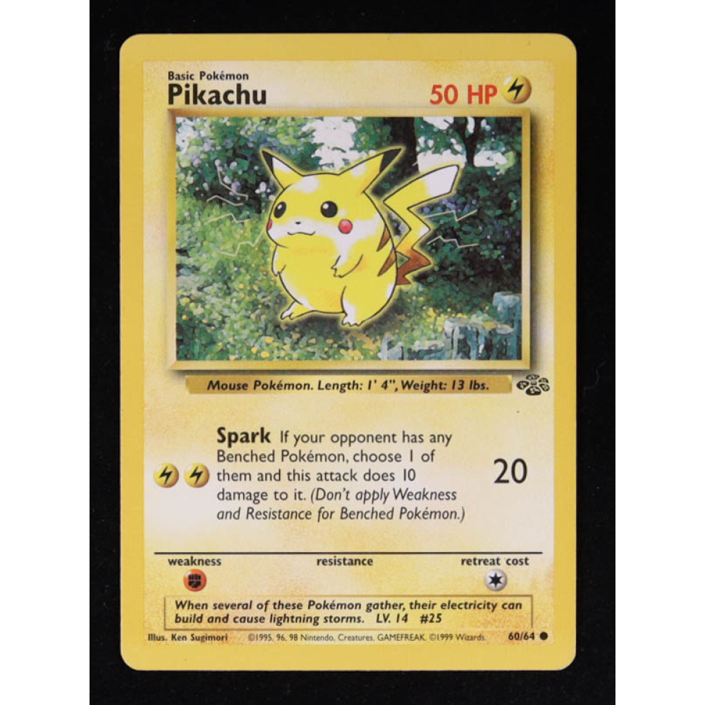 Pikachu Pokemon 1999 Jungle #60 at PristineAuction.com