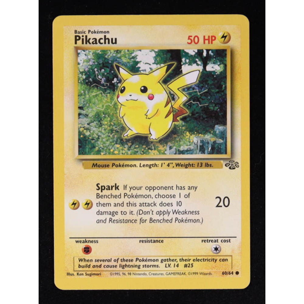 Pikachu Pokemon 1999 Jungle #60 at PristineAuction.com