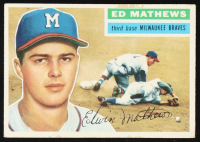 Eddie Mathews 1956 Topps #107 at PristineAuction.com