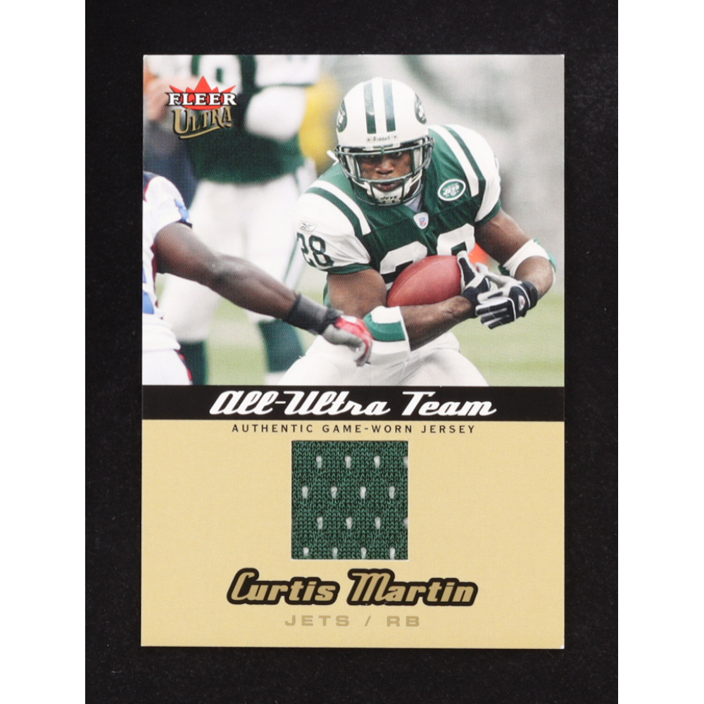 Curtis Martin 2005 Ultra All-Ultra Team Jerseys Gold #CM at PristineAuction.com
