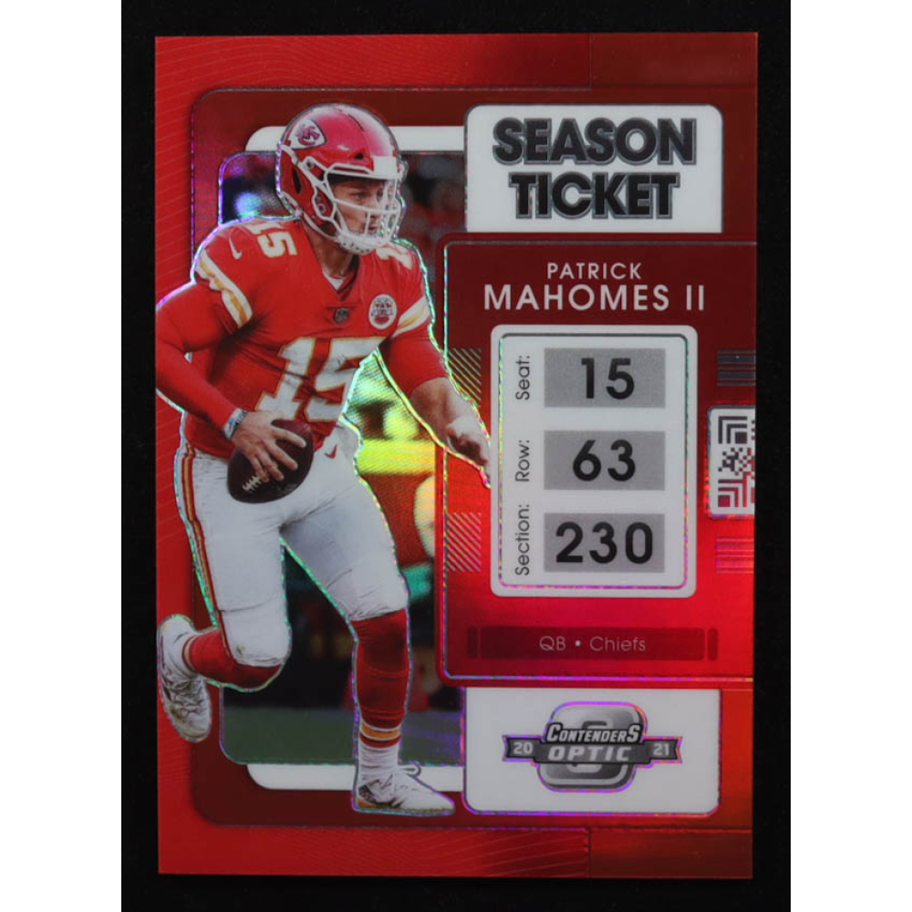Patrick Mahomes II 2021 Panini Contenders Optic Red #3 #141/175 at PristineAuction.com