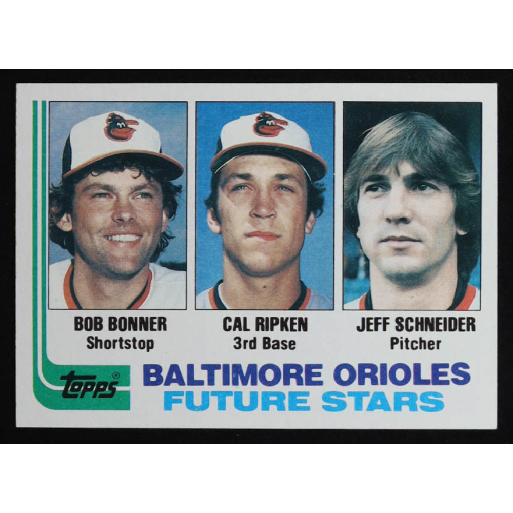 Bob Bonner / Cal Ripken / Jeff Schneider 1982 Topps #21 RC at PristineAuction.com