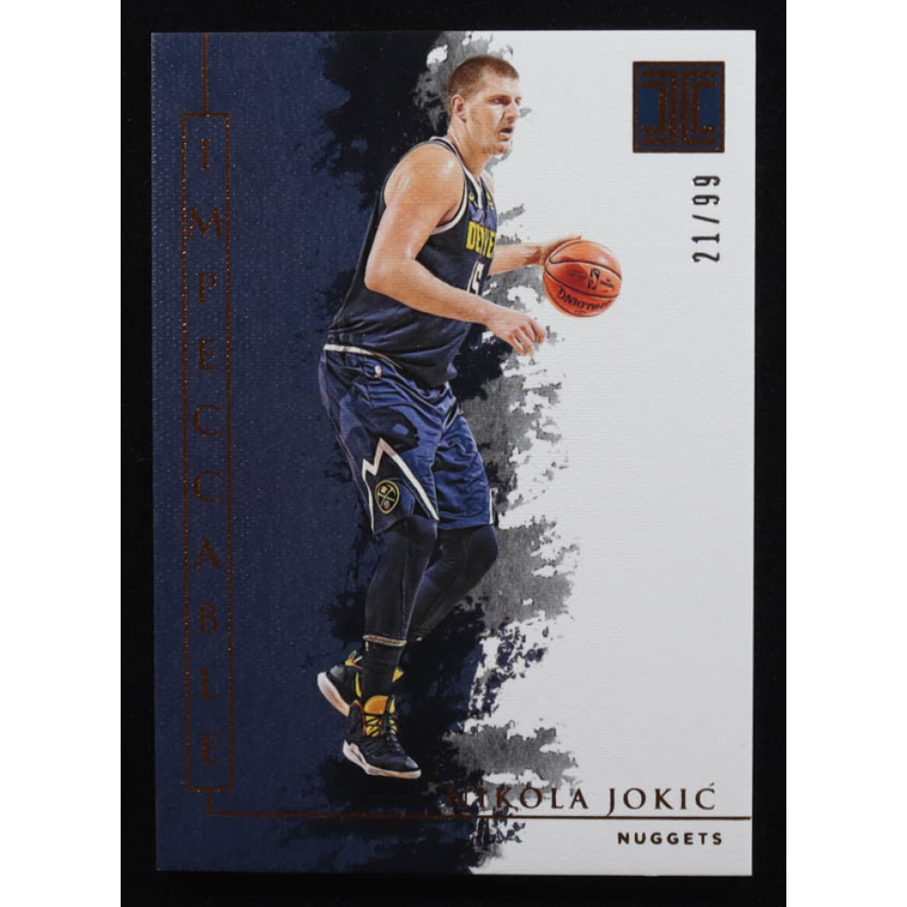 Nikola Jokic 2019-20 Panini Impeccable #62 #21/99 at PristineAuction.com
