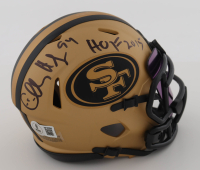 Charles Haley Signed 49ers Rave Alternate Speed Mini Helmet With Visor Inscribed "HOF 2015" (Beckett) at PristineAuction.com