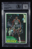 Robert Parish Signed 1981-82 Topps #6 Inscribed "HOF 03" (BGS | Autograph Graded BGS 10) at PristineAuction.com