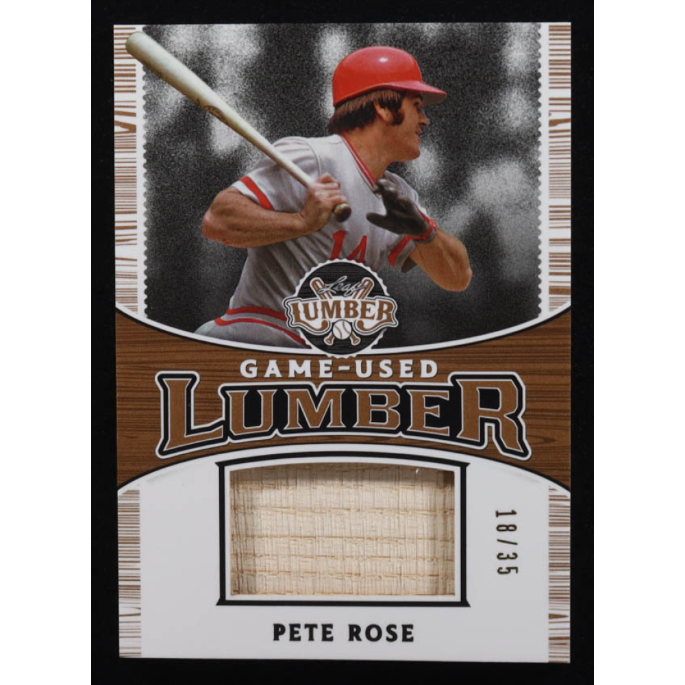 Pete Rose 2024 Leaf Game-Used Lumber #GUL72 #18/35 at PristineAuction.com