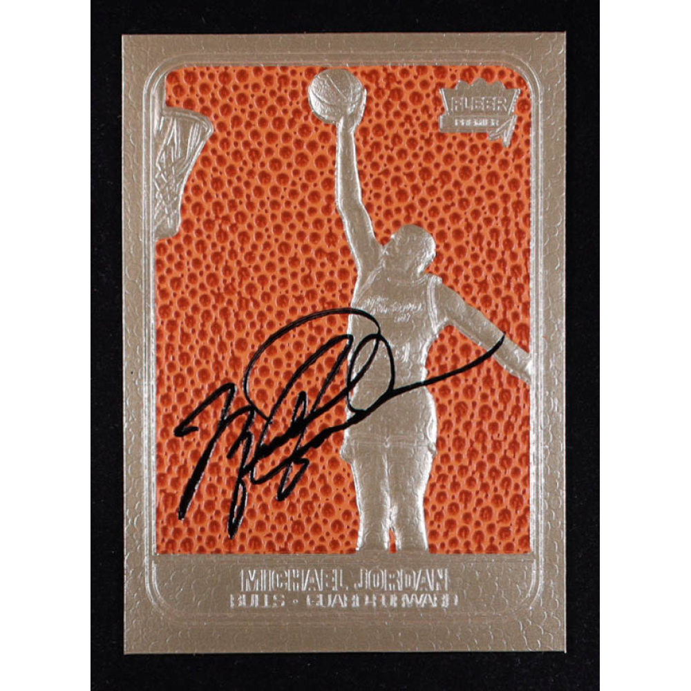 Michael Jordan 1997 Fleer Premier Feel the Game Signature Series 23KT Gold Card at PristineAuction.com