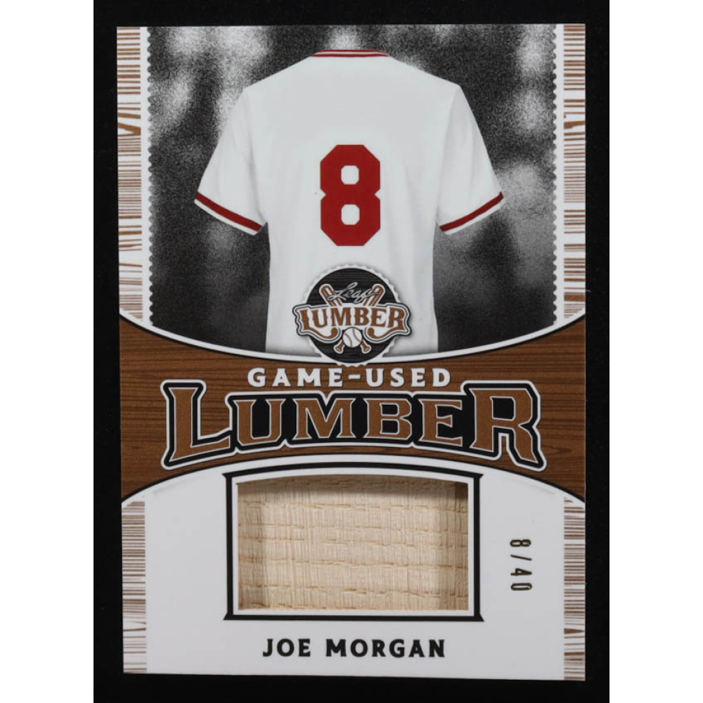 Joe Morgan 2024 Leaf Game-Used Lumber #GUL47 #6/40 at PristineAuction.com