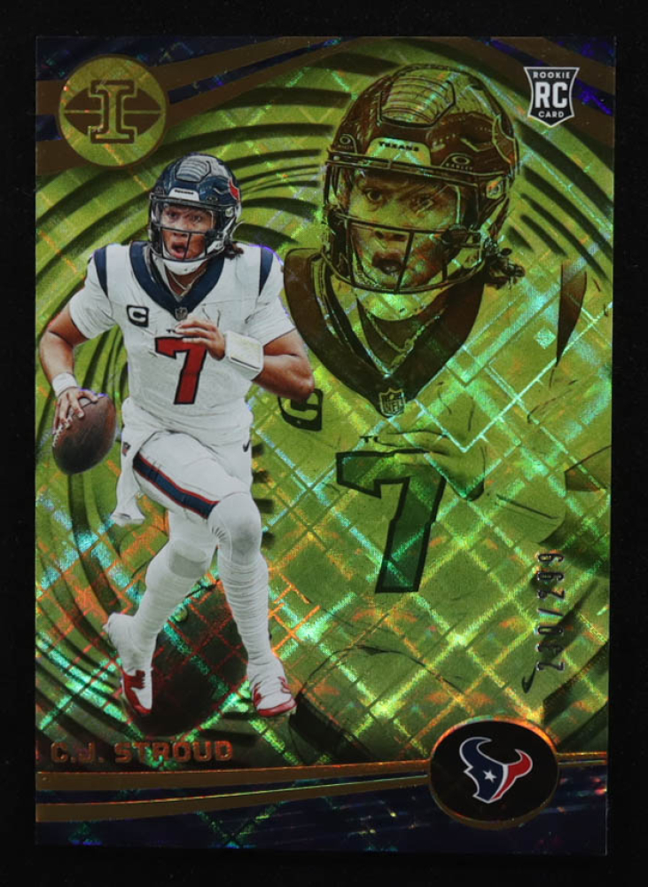 CJ Stroud 2023 Panini Illusions Yellow Diamond #43 #230/299 RC