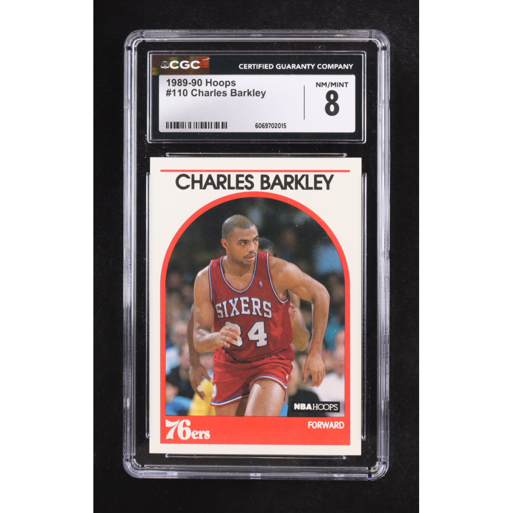Charles Barkley 1989-90 Hoops #110 (CGC 8) at PristineAuction.com