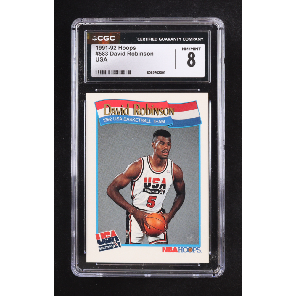 David Robinson 1991-92 Hoops #583 USA (CGC 8) at PristineAuction.com