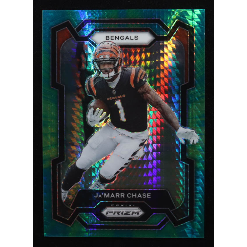 Ja'Marr Chase 2023 Panini Prizm Prizms Hyper #56 #148/175 at PristineAuction.com