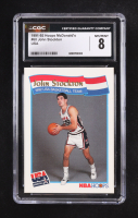 John Stockton 1991-92 Hoops McDonald's #60 USA (CGC 8) at PristineAuction.com