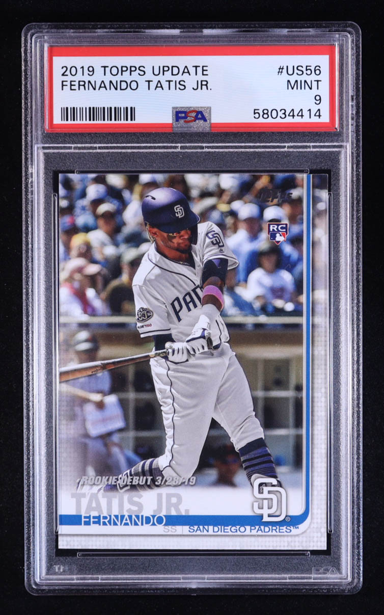 Fernando Tatis Jr. 2019 Topps Update #US56 RD RC (PSA 9) at PristineAuction.com Fernando Tatis Jr. 2019 Topps Update #US56 RD RC (PSA 9) at PristineAuction.com