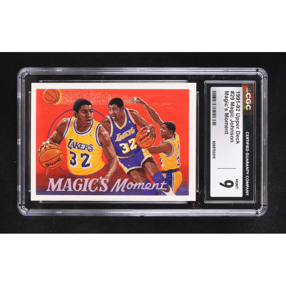 Magic Johnson 1991-92 Upper Deck #29 Assist Record (CGC 9) at PristineAuction.com
