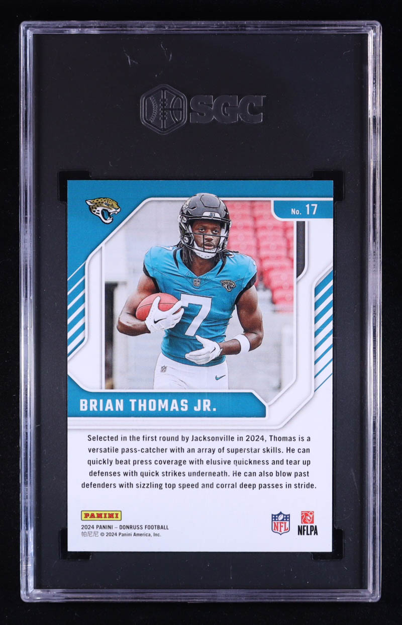 Brian Thomas Jr. 2024 Donruss The Elite Series Rookies #17 RC (SGC 9.5) at PristineAuction.com Brian Thomas Jr. 2024 Donruss The Elite Series Rookies #17 RC (SGC 9.5) at PristineAuction.com
