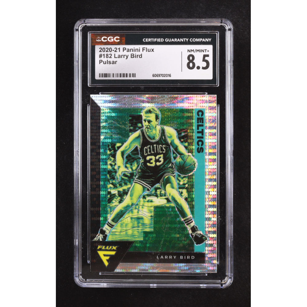 Larry Bird 2020-21 Panini Flux Factory Pulsar #182 (CGC 8.5) at PristineAuction.com