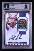 Nick Saban Signed Custom Trading Card (BGS | Autograph Graded BGS 10) at PristineAuction.com