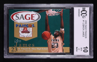 LeBron James 2002 SAGE Pangos #1 RC (BCCG 10) at PristineAuction.com